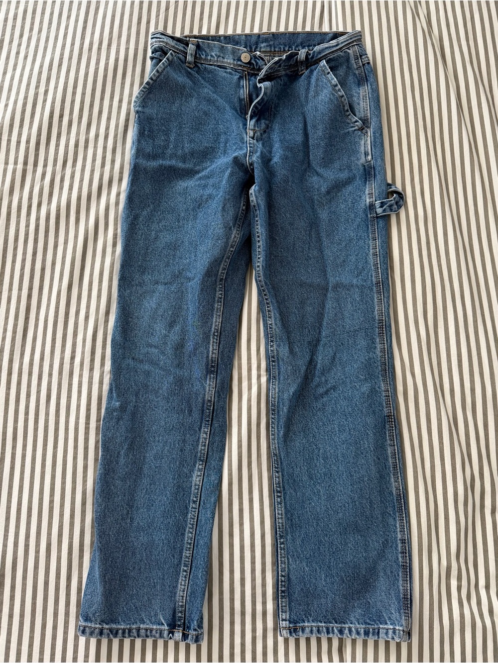 Zara Men's Carpenter Jeans in Blue